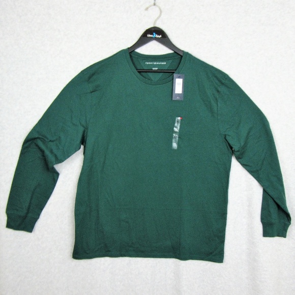 tommy hilfiger green long sleeve